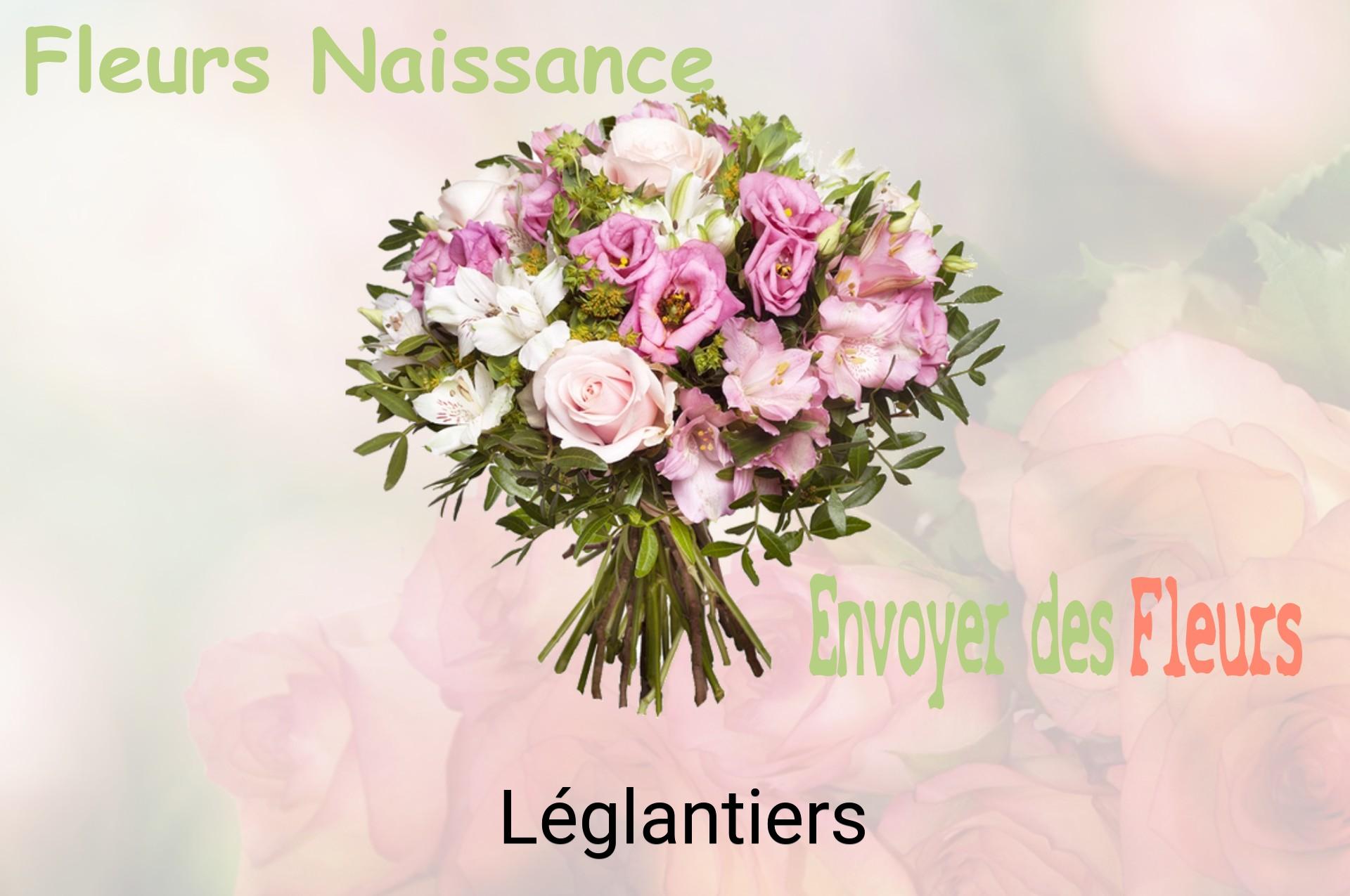 Bouquet de fleurs de naissance livré à Léglantiers