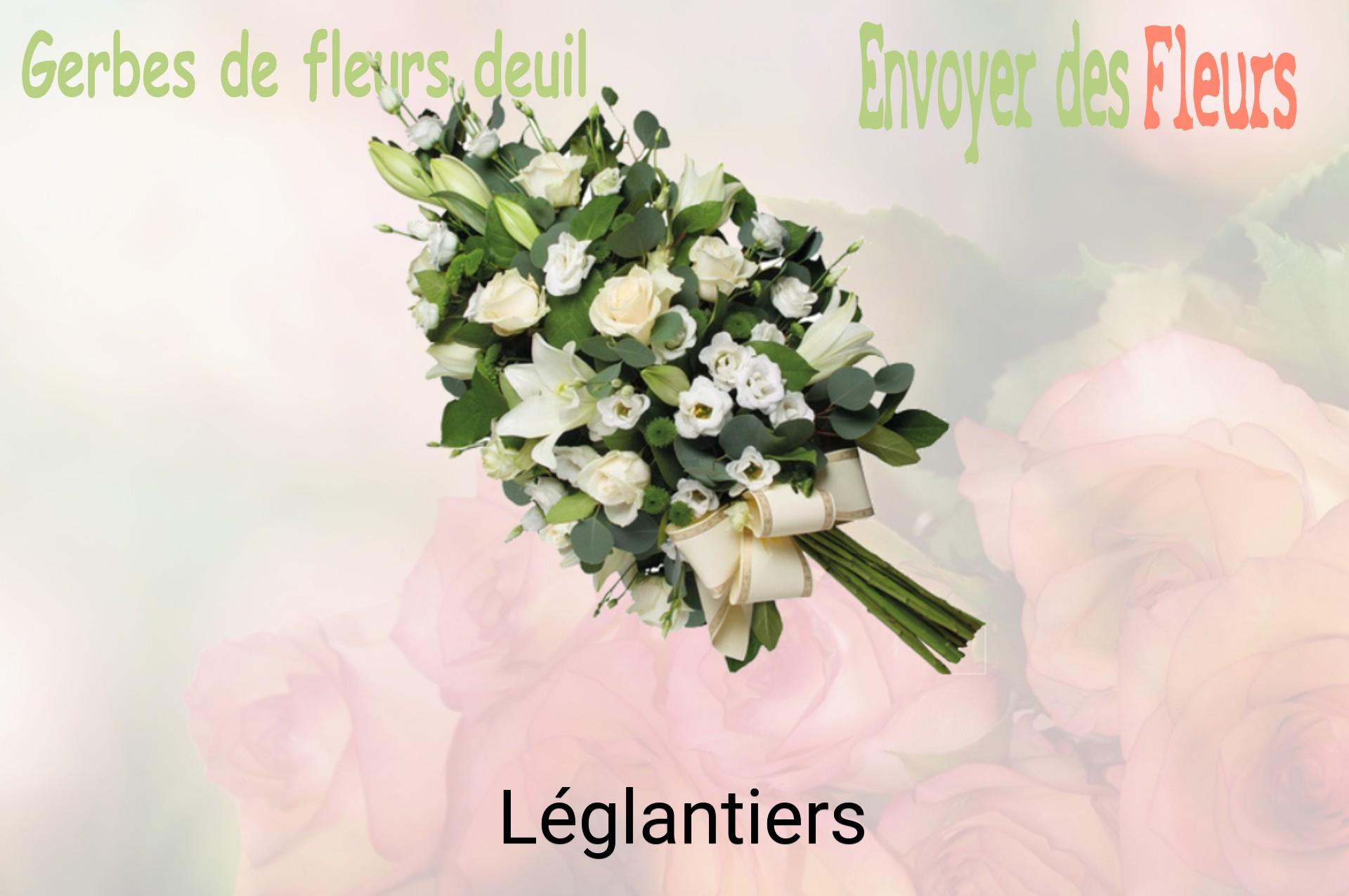Gerbe de fleurs de deuil livrée à Léglantiers